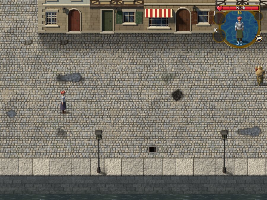 A stone street by the river in Jonia